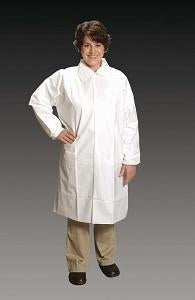 Alpha Pro Tech Critical Cover ComforTech Lab Coats - LAB COAT, ELAS WRST, 3 PCKTS, WHT, S - LC-J2621-1