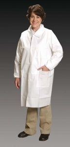 Alpha Pro Tech Critical Cover ComforTech Lab Coats - LAB COAT, ELAS WRST, 3 PCKTS, WHT, M - LC-J2621-2