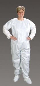 Alpha Pro Tech Microbreathe Critical Cover Coveralls - Microbreathe Coveralls with Elastic Wrists, Ankles and Back and Thumb Loops, White, Size 3XL - CV-04632-6TH