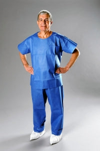 Alpha Pro Tech Critical Cover AlphaGuard Scrub Shirt and Pants - Spandex Waist Scrub Pant, Serge Seam, Size M - WP-23322-2