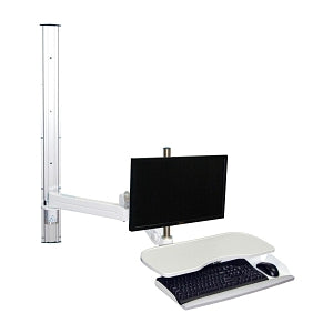 Altus Reach Wall-Mounted Technology Workstations - WORKSTATION, RECH, SWVL, LCD, 32", W / TRCK, EXT - RCLS-32-WKS-EX