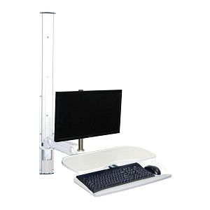 Altus Reach Wall-Mounted Technology Workstations - WORKSTATION, REACH, SWIVEL, LCD, 32", W / TRACK - RCLS-32-WKS