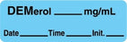 Centurion Centurion Anesthesia Syringe Labels - Demerol Blue mg / mL Label - ALX14