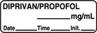 Centurion Centurion Anesthesia Syringe Labels - Diprivan / Propofol White mg / mL Tape - ALX836