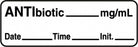 Centurion Centurion Anesthesia Syringe Labels - Antibiotic White mg / mL Label - ALX840