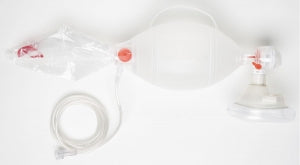 Ambu SPUR Adult Resuscitator Bags - SPUR II Adult Resuscitator Bag, Tube, Reservoir, Medium Mask, Port - 520611000