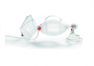 Ambu Adult Resuscitator Masks - SPUR II Resuscitator with Medium Adult Mask, Oxygen Reservoir Bag, 84" Tubing and PEEP Valve - 520611001