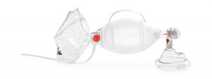 Ambu Adult Resuscitator Masks - SPUR II Resuscitator with Medium Adult Mask and 60" Oxygen Reservoir Tube - 522 611 000