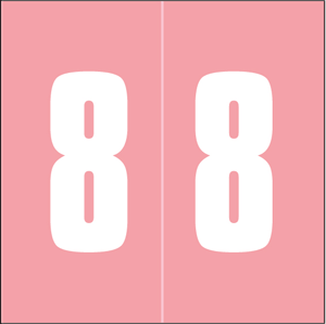 Ames Compatible Color-Code Label Mylar Coated For Durabilitynumeric Compatible Series 1 7/8"W X 1 7/8"H 500/Roll