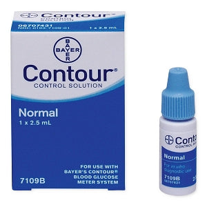 Ascensia Contour Blood Glucose System - Contour Blood Glucose Control Solution, Normal Level - 7109