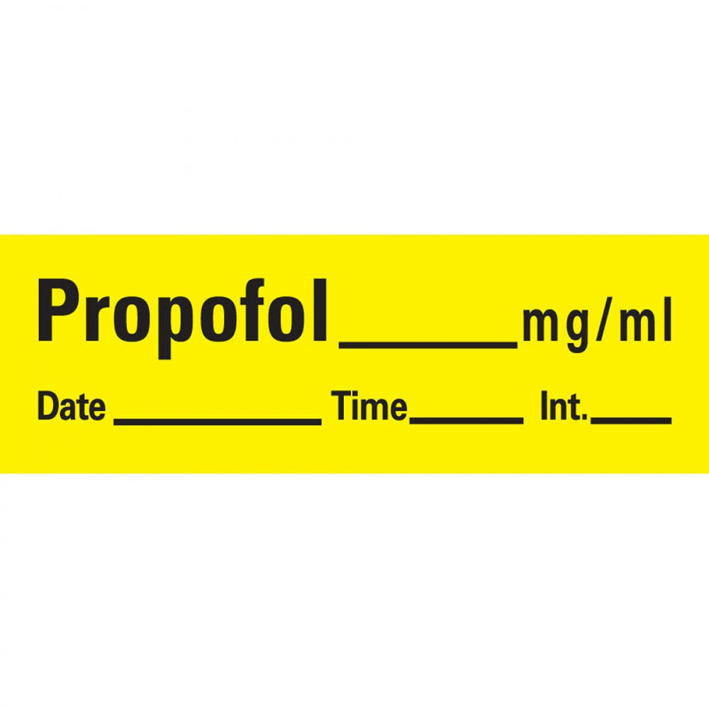 Anesthesia Labels & Tape Meets 2013 Joint Commission National Patient Safety Goal 3 To Improve The Safety Of Using Medications