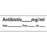 Anesthesia Tape With Date, Time, And Initial Removable Antibiotic Mg/Ml 1" Core 1/2" X 500" Imprints White 333 500 Inches Per Roll