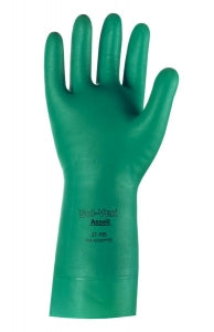 Ansell Edmont Sol-Vex Nitrile Gloves - Sol-Vex Nitrile Gloves, 15 Mil, 13", Size 9.0 - 117143