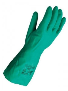 Ansell Edmont Sol-Vex Nitrile Gloves - Sol-Vex Nitrile Gloves, 22 Mil, 18", Size 9.0 - 117300