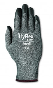 Ansell Edmont Hyflex Ultra Lightweight Gloves - Hyflex Lite Ultra Lightweight Gloves, Black, Size 7.0 - 205673