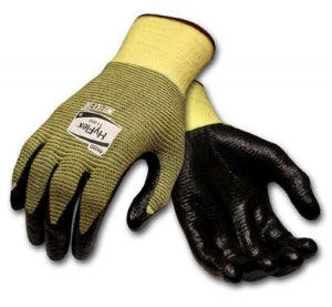 Ansell Healthcare Hyflex Green Nitrile Foam Gloves - HyFlex Green Nitrile-Coated Foam Palm Cut-Resistant Gloves with Kevlar Liner, Size 8.0 - 205751