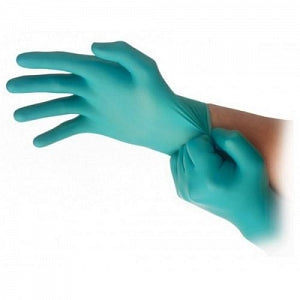 Ansell Edmont TouchNTuff Nitrile Gloves - Nonsterile Touch-n-Tuff 93-300 Nitrile Exam Gloves with Textured Fingertips, 12", Green, Size XL - 556082