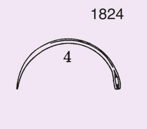 Anchor Products Taper Point Mayo Suture Needles - Taper Point Mayo Suture Needle, 1/2 Circle, Size 4, Reusable, Sterile - 18244R