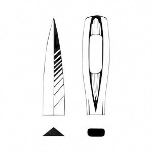 Anchor Products Fistula Needles - NEEDLE, SUTURE, FISTULA , 1/2CIRC, REV CUT - 1832-4DG