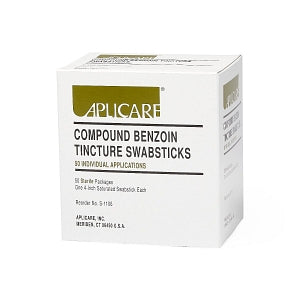 Aplicare Compound Benzoin Tincture Swabsticks - Benzoin Tincture Swabstick, Sterile - S-1106-1S