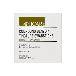 Aplicare Compound Benzoin Tincture Swabsticks - Benzoin Tincture Swabstick, Sterile - S-1106