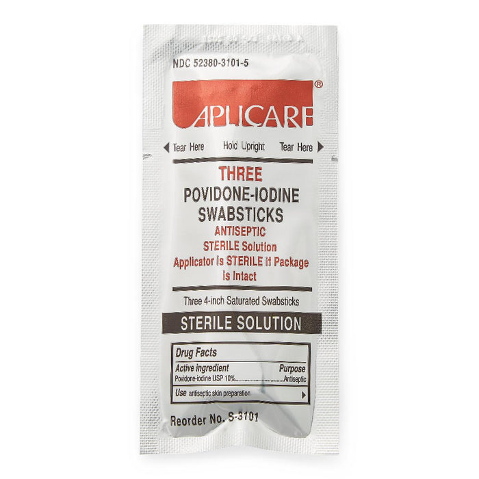 Sterile Povidone Iodine Swabsticks by Aplicare