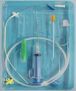 Teleflex Medical Percutaneous Sheath Introducer Kits - ARROWg+ard Blue Percutaneous Sheath Introducer Kit Cath-Gard for use with 7.5Fr-8Fr Catheters, 8.5Frx4" (10 CM) Radiopaque Polyurethane Sheath with Antimicrobial Surface Treatment - CDC-29803-X1A