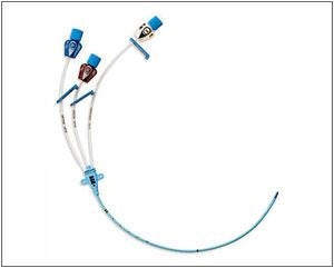 Teleflex Medical Central Venous Catheter Components - Multi Lumen Catheter, Central Venous with Blue Flextip, 7 Fr x 16 cm - SS-14703