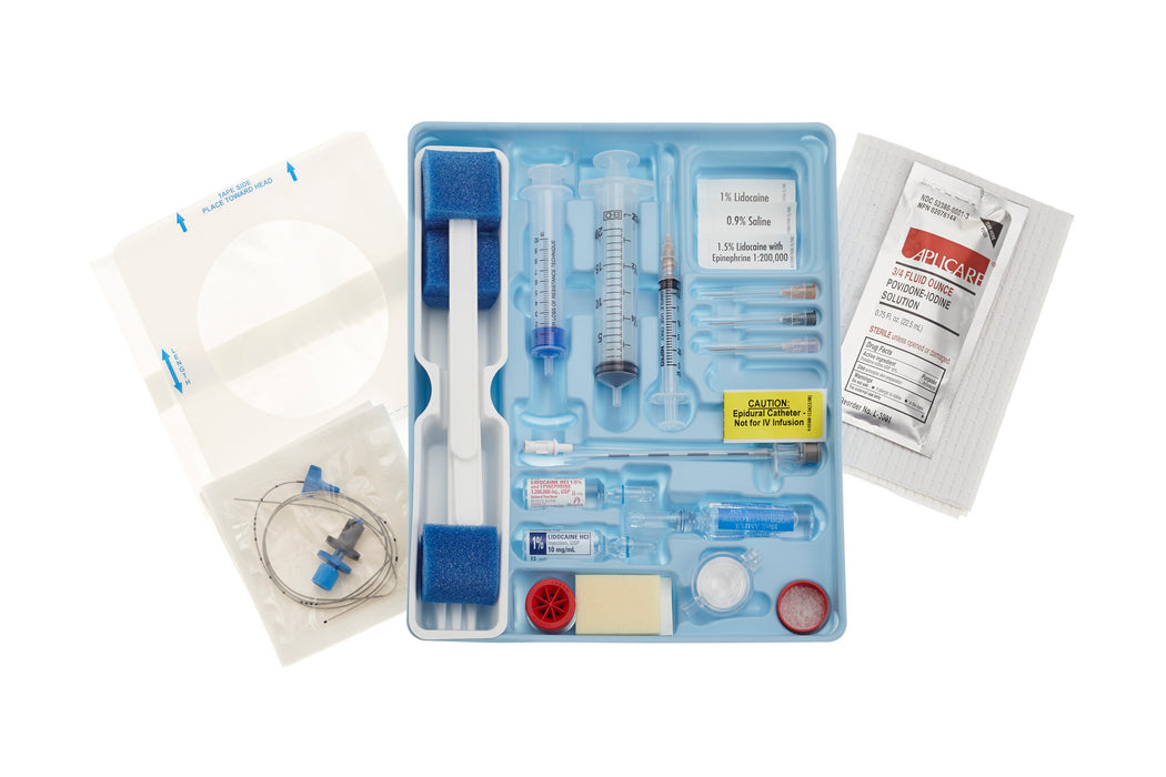 Teleflex Medical Epidural Catheterization Kits with FlexTip Plus Catheter - KIT, EPIDURAL, CATHETERIZATION - ASK-05502-SMC