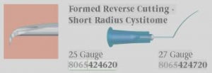 Alcon Labs Reverse Cutting Cystotome - Irrigating Cystotomy, Angled Reverse Cutting Tip, 25G - 8065424620