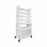 TrippNT Slanted Suture Carts with Bulk Storage Area - Extra Wide Tall Slanted Suture Cart with 10 Shelves, 27"W x 56"H x 17"D - 51939