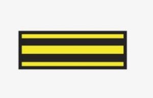 Aspen Surgical ColorTrack Instrument ID Sheet Tapes - Instrument I. D. Tape, 6.35 mm Black and Yellow Stripe - 153005EEA