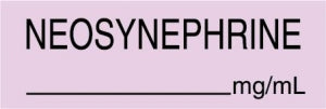 Medline Anesthesia Syringe Labels - Neo-Synephrine Lavender mg / mL Tape - AT43