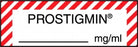 Medline Anesthesia Syringe Labels - Prostigmin Red-Striped mg / mL Tape - AT56