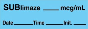 Centurion Centurion Anesthesia Syringe Labels - Sublimaze Blue mcg / mL Tape - ATX1068