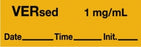 Medline Anesthesia Syringe Labels - Versed Orange 1 mg / mL Tape - ATX140I