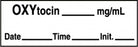 Medline Anesthesia Syringe Labels - Oxytocin White mg / mL Tape - ATX272