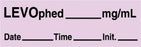 Medline Anesthesia Syringe Labels - Levophed Lavender mg / mL Tape - ATX314