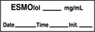 Medline Anesthesia Syringe Labels - Esmolol White mg / mL Tape - ATX374