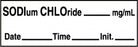 Medline Anesthesia Syringe Labels - Sodium Chloride White mg / mL Tape - ATX433