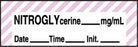 Medline Anesthesia Syringe Labels - Nitroglycerine Lavender-Striped mg / mL - ATX45