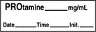 Medline Anesthesia Syringe Labels - Protamine White mg / mL Tape - ATX51