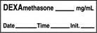 Medline Anesthesia Syringe Labels - Dexamethasone White mg / mL Tape - ATX548