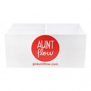 Aunt Flow Organic Cotton Tampons - Aunt Flow Cotton Feminine Pads and Tampons Countertop Display - 00123