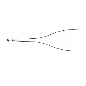 Aesculap Adson Delicate Tissue Forceps - Adson Tissue Forceps, Fine, 1 x 2 Teeth, 120 mm - BD511R