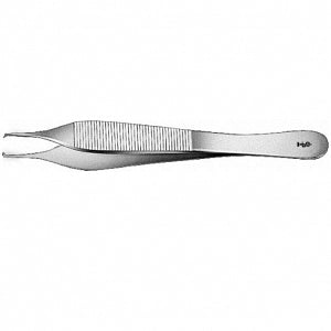 Aesculap Adson Delicate Tissue Forceps - Adson Tissue Forceps, Fine, 1 x 2 Teeth, 120 mm - BD511R