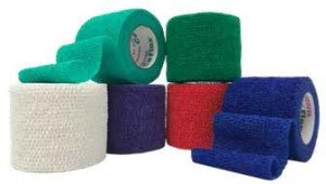 Andover Healthcare CoFlex NL Cohesive Wrap Bandage - CoFlex Cohesive Flexible Bandage, Rainbow, 4" x 5 yd. - 5400RB-018