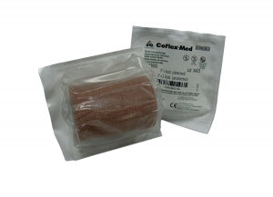 Andover Healthcare CoFlex-Med EasyTear Cohesive Bandages - CoFlex-Med Latex Bandage, Sterile, Tan, 3" x 5 yd. - 7300S