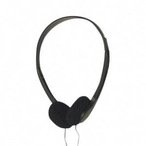 AVID Mono - Over the Head - Single Use Patient Headphones - Black Mono Headset with 6-ft. Cord and Foam Ear Pads - AE-08M