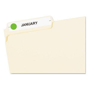 Avery Round Color-Coding Label - Removable Color-Coding Labels, Handwrite Only, 1/2" Round, Neon Green - 05052